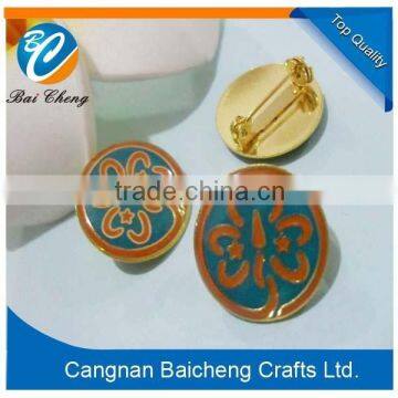 custom design security pin badge/magnetic lapels/butterfly clasp emblem with competitive price and top quality for sale