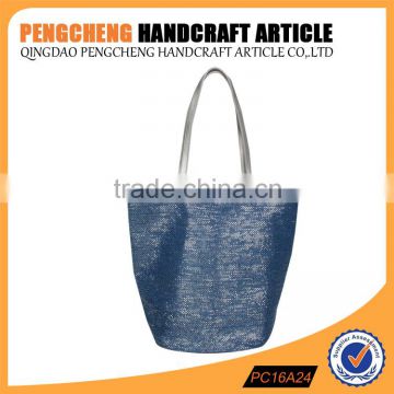 Hot lady handbag with paper straw material shoulder bag