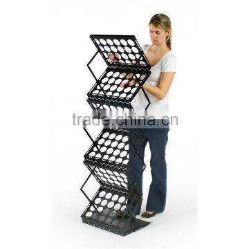 Magazine Holder Brochure Rack Floor Standing 6xA3 Foldaway Stand Brochure Stand