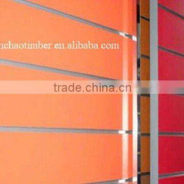 melamine laminated grooved MDF