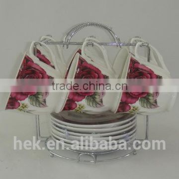 wholesale fine price ceramic porcelain coffee cup and saucer