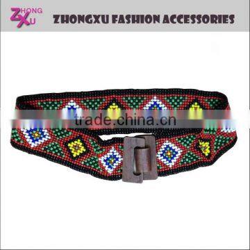 new custom glass rice beads belt