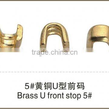 Brass U top stopper No.5 zipper garment accessories zipper accessories