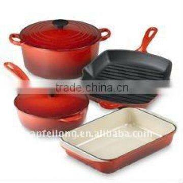 2011NEW CASTIRON ENAMEL COOKWARE SET