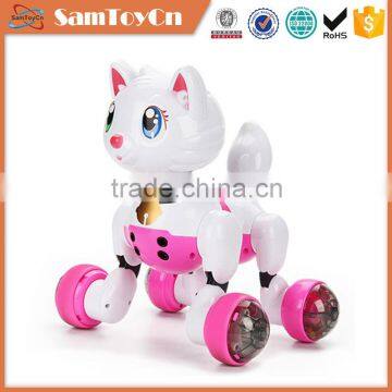 Popular intelligent voice control battery operated toy plastic cats