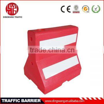 Removable blue metal road barriers