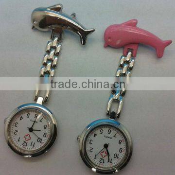 2013 best selling model lovely silver chain hot nurse doctor watch with japan movt