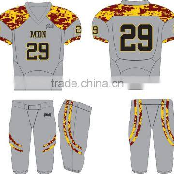 Customized American Polyester Football Uniforms