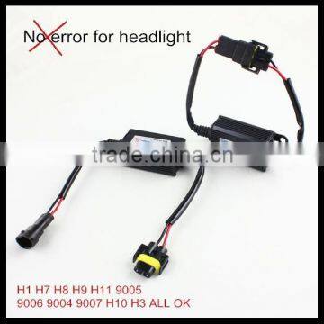 LED headlight headlamp Canbus Load Resistor Wiring Canceller Decoder for headlight bulb H8 H9 H10 H7 H1 9005 9006 9004