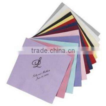 one ply high quality colorful airlaid paper napkin ,table napkin