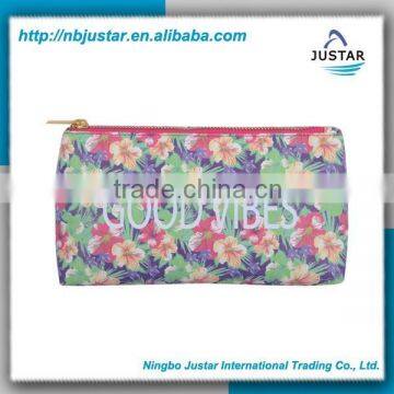 Fashion designer cosmetic bag case elegant cosmetic trave bag promotion cosmetic makeup bag for ladies