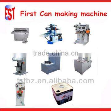 semi-auto three piece square tin drum making equipments