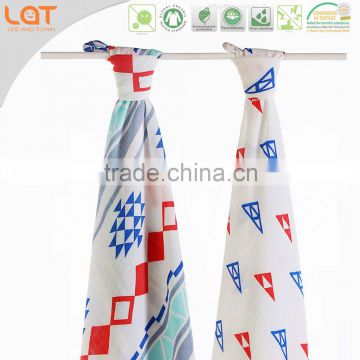 LAT pre-washed bamboo muslin swaddles blanket muslin