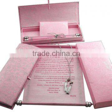scroll wedding invitations party supplies birthday anniversary invitation scrolls customized wedding cards scroll box invitation