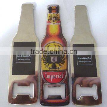 Beer bottle opener with magnet