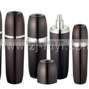 Black design bottle packaging with acrylic for cream and lotion