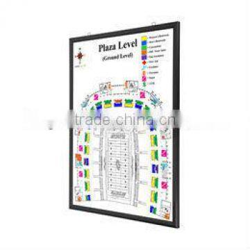 slim led snap-open hanging poster frame