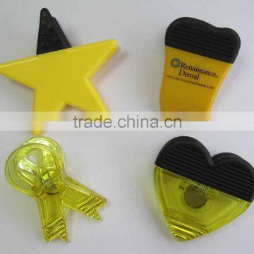 HEYU plastic strong fridge magnet clip for promotion