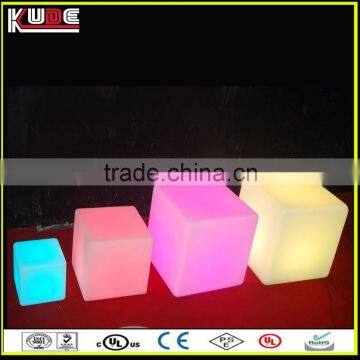 RGB Color Changing LED Cube / LED Cube Chairs / Light Glowing Cube Seat For Outdoor photo-6