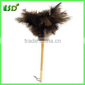 ESD New Bamboo Long Handle Ostrich Feather Brush