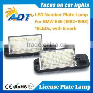 New design Emark E4 12V license light plate led lamp for bmw E36