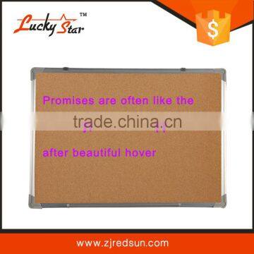 non-magnetic thick notice cork wall board at competitive price 60*80