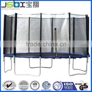 Baoxiang 2015 gymnastics cheap outdoor 10 trampoline for sale with safety net