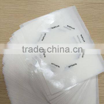 real images sterling sticker label PET trasparent material printing