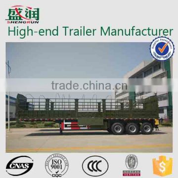 Warehouse gate transport semi trailer truck trailer shengshun auto side wall semi trailer