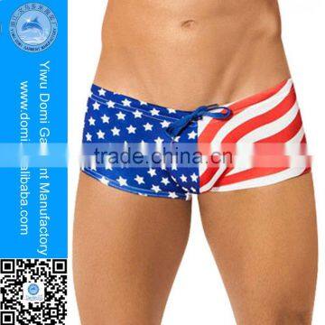 Domi Good Product American Flag Swimwear Swim Briefs Men's Swimsuit