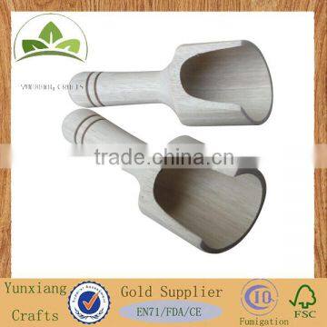 Big rubber wood salt spoon