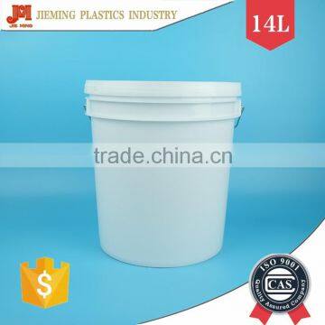 14L Plastic Bucket, Euro Style Chemical Barrel, Food Container With Lid