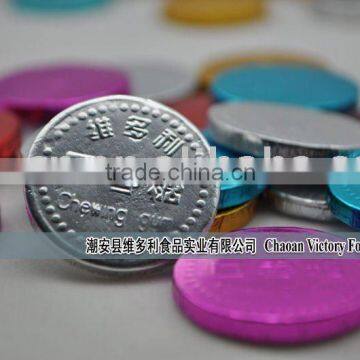 Colorful Coin Chewing Gum
