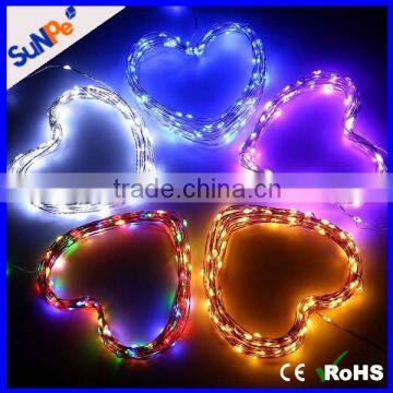 waterproof outdoor solar LED christmas light copper solar micro LED light string for festival wedding