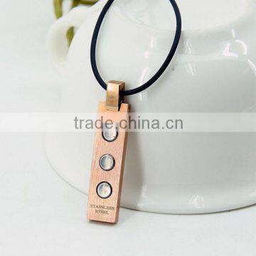 Fashionable product of rose gold drop magnetic pendant jewelry with stones