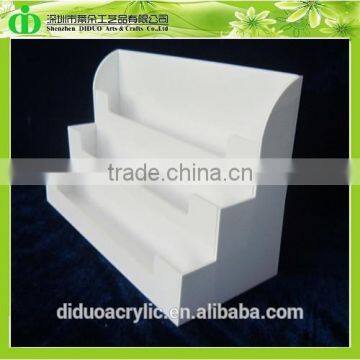 DDE-B189 Trade Assurance Shenzhen Factory Wholesale White Acrylic Brochure Holder Stand