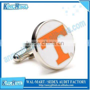 Wedding favor silver metal fashion enamel cufflink