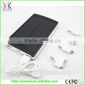 Dual usb solar power bank 10000mah, portable solar power banks