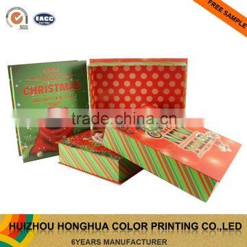 Paper Gift Box Cardboard Decorative Gift Box Storage Box for Christmas