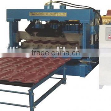 Used Steel / zine roof Tile Roll Forming Machine