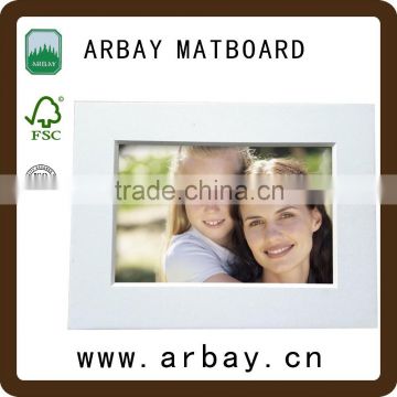 hot sale wood photo frame moulding with matt board/mount board/passepartout