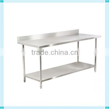 2014 Commercial worktable with backsplash for best selling (WTC-102B)