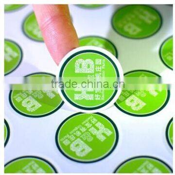 Promotional Advertising Waterproof Transparent Die Cut PVC Vinyl Clear Sticker