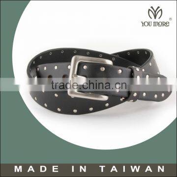 Hot sale fashion designer customize belt made in taiwan for man and woman