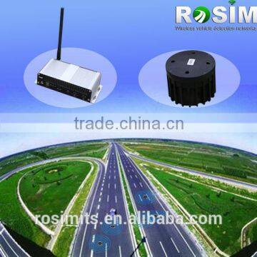 Wireless magnetic vehicle detector for traffic counting system with wireless zigbee sensor network