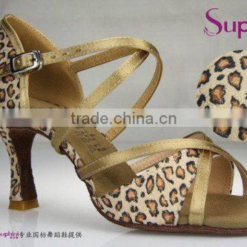 Suphini Leopard High Heel Latin Ballrom Salsa Dance Shoes