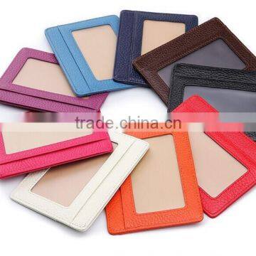 leather card holder wholesale with 7 solts