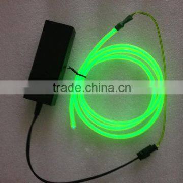 2015 New generation multi colour 2.6mm 3M el wire Polar light 3 with battery pack