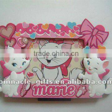 Cute soft pvc 3D photo frames with promotion