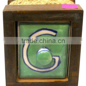 cheap wooden chest | Ceramic Drawers Wooden Chest
